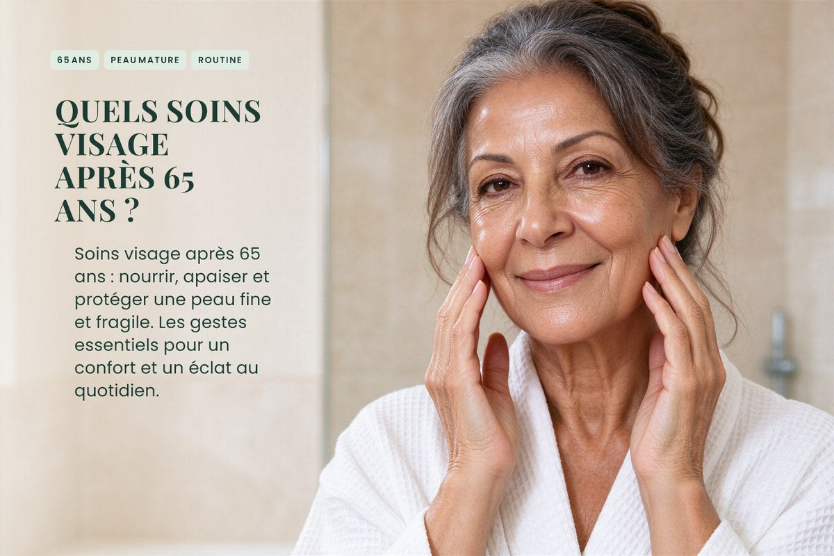 ¿Qué cuidados faciales después de los 65 años?