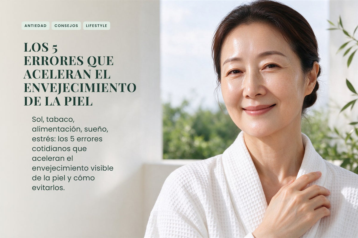 Los 5 errores que aceleran el envejecimiento de la piel