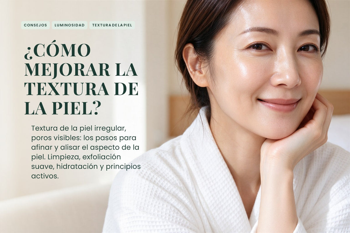 ¿Cómo mejorar la textura de la piel?