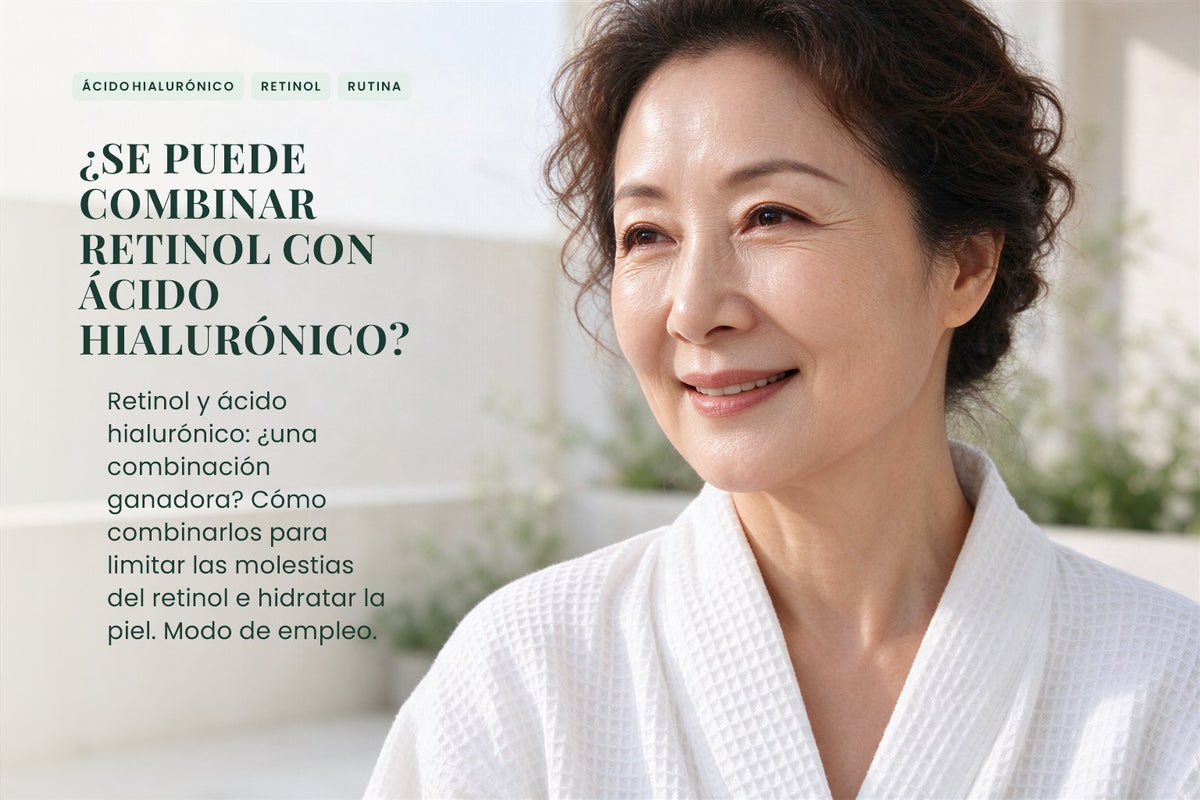¿Se puede combinar retinol con ácido hialurónico?