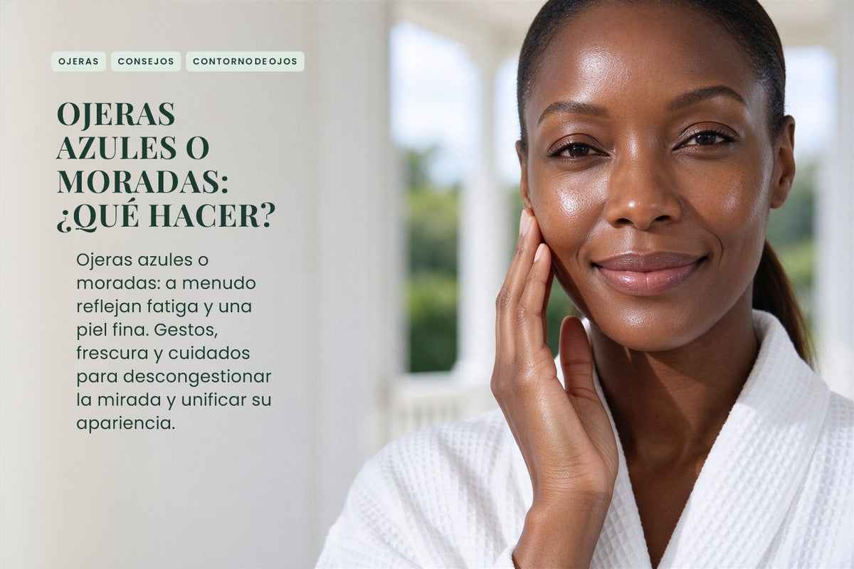 Ojeras azules o moradas: ¿qué hacer?
