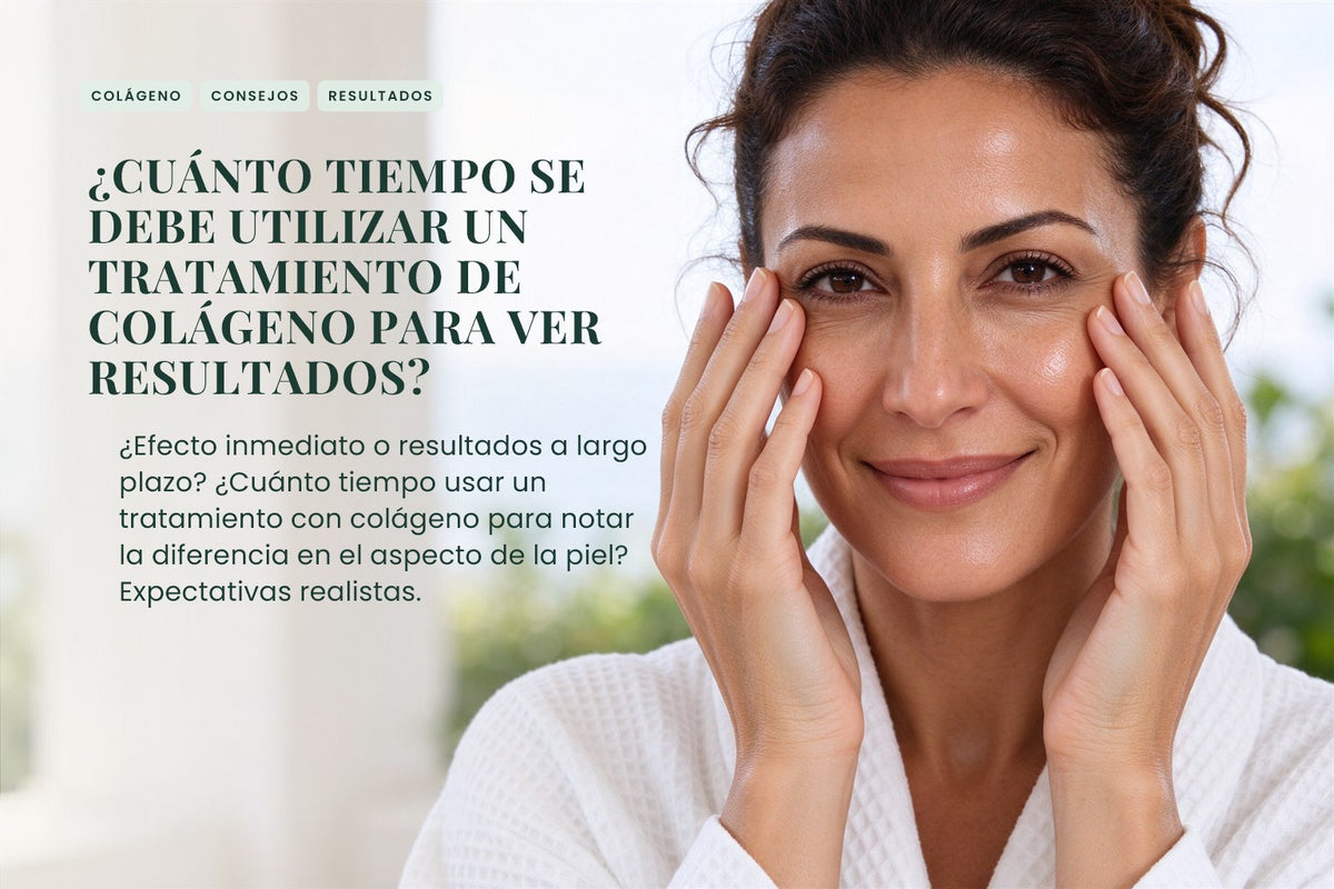 ¿Cuánto tiempo se debe utilizar un tratamiento de colágeno para ver resultados?