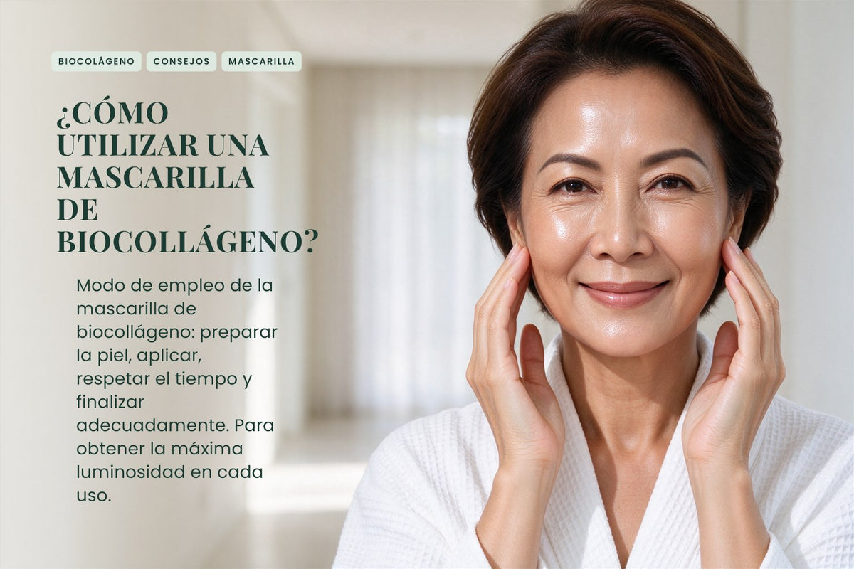 ¿Cómo utilizar una mascarilla de biocollágeno?