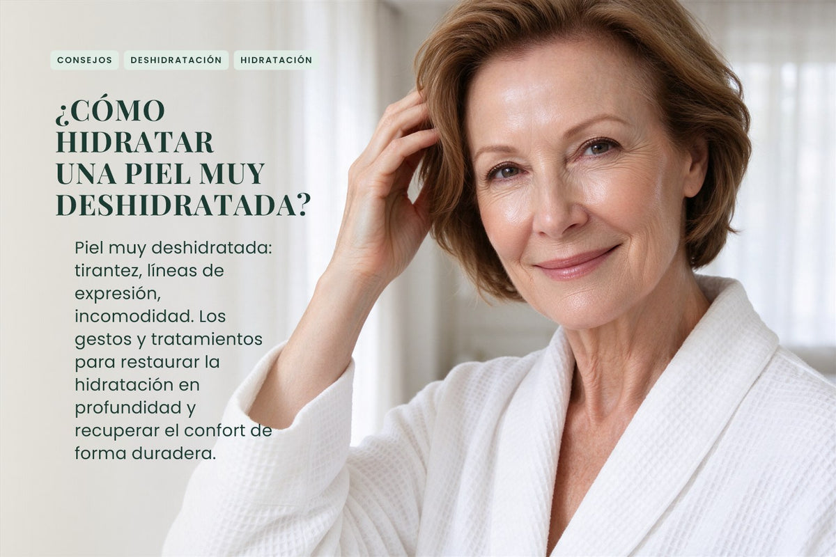 ¿Cómo hidratar una piel muy deshidratada?
