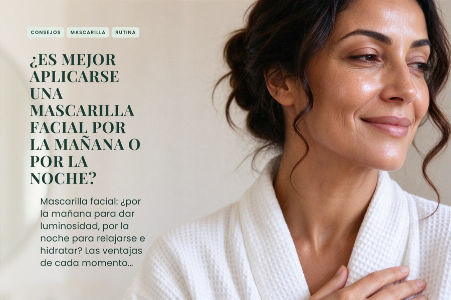 ¿Es mejor aplicarse una mascarilla facial por la mañana o por la noche?