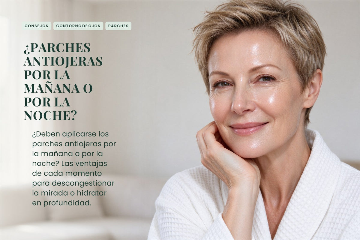 ¿Parches antiojeras por la mañana o por la noche?
