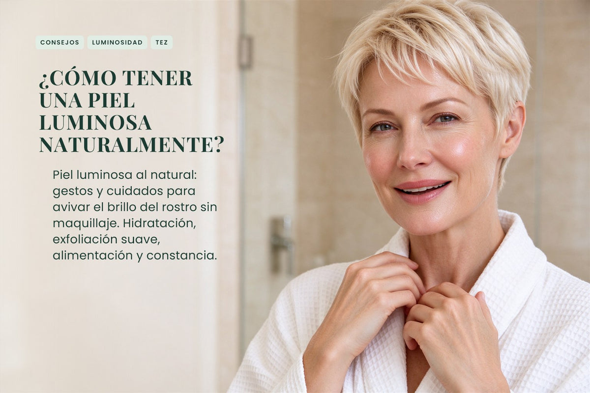 ¿Cómo tener una piel luminosa naturalmente?