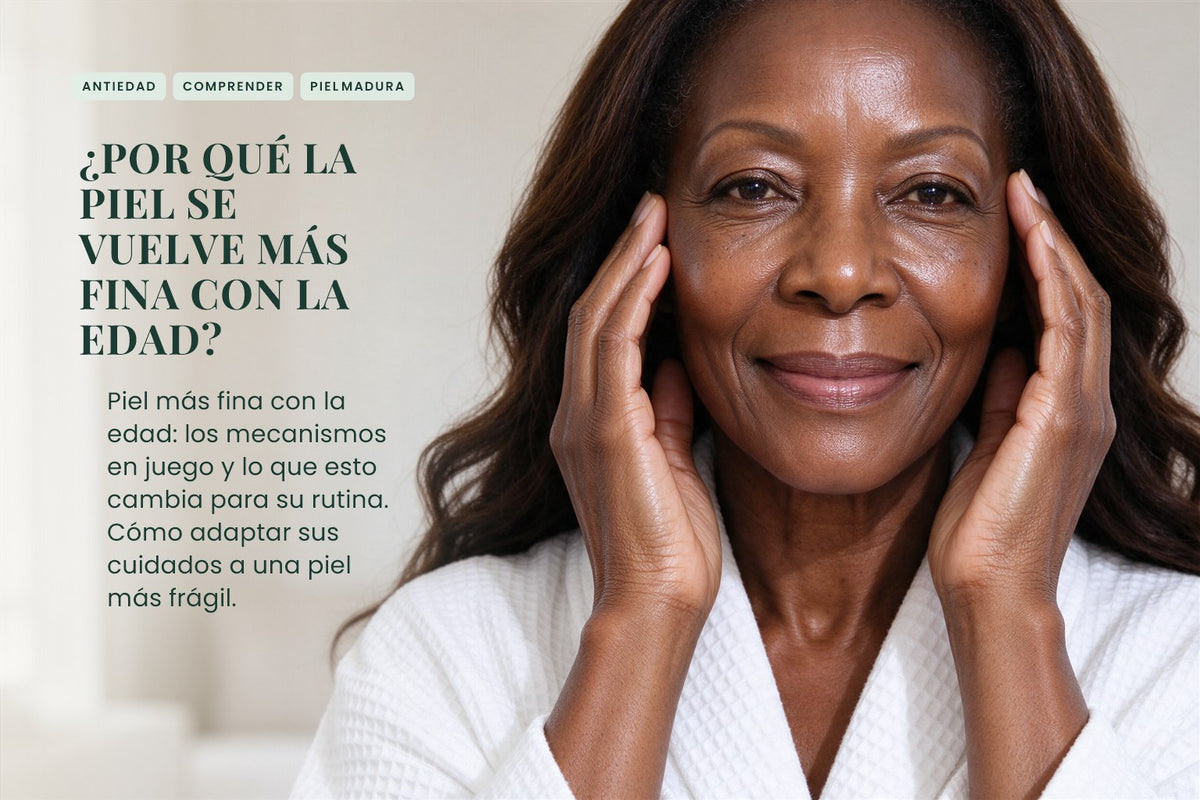 ¿Por qué la piel se vuelve más fina con la edad?