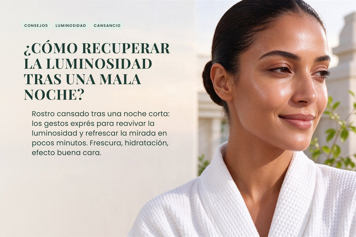 ¿Cómo recuperar la luminosidad tras una mala noche?