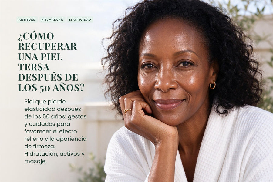 ¿Cómo recuperar una piel tersa después de los 50 años?