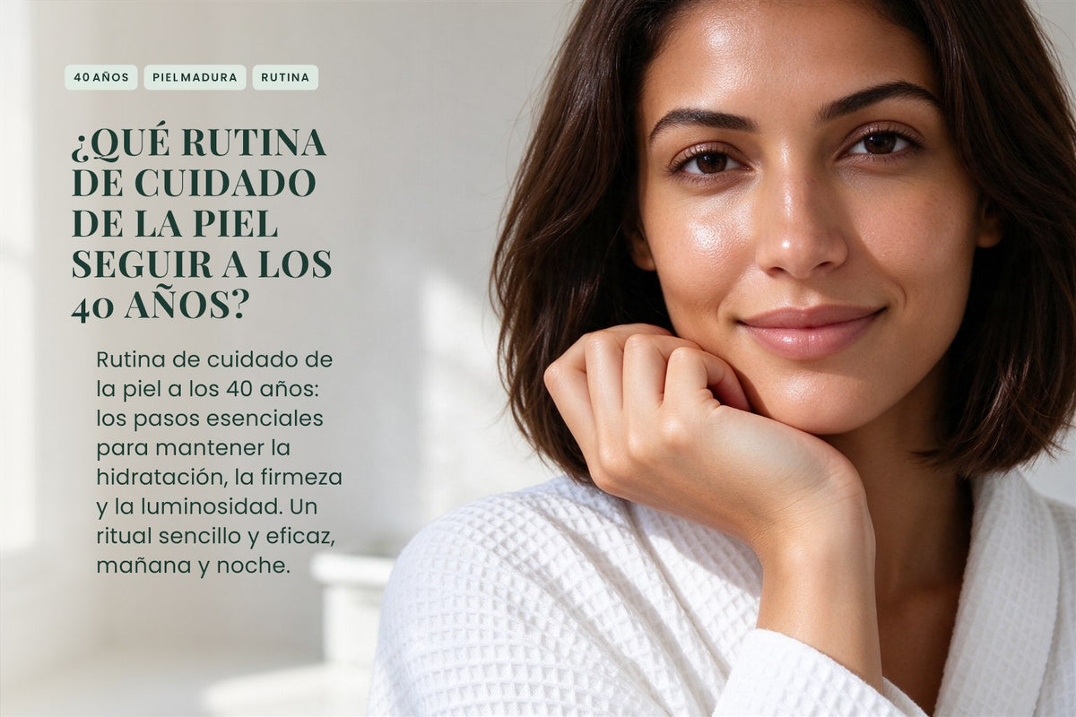 ¿Qué rutina de cuidado de la piel seguir a los 40 años?