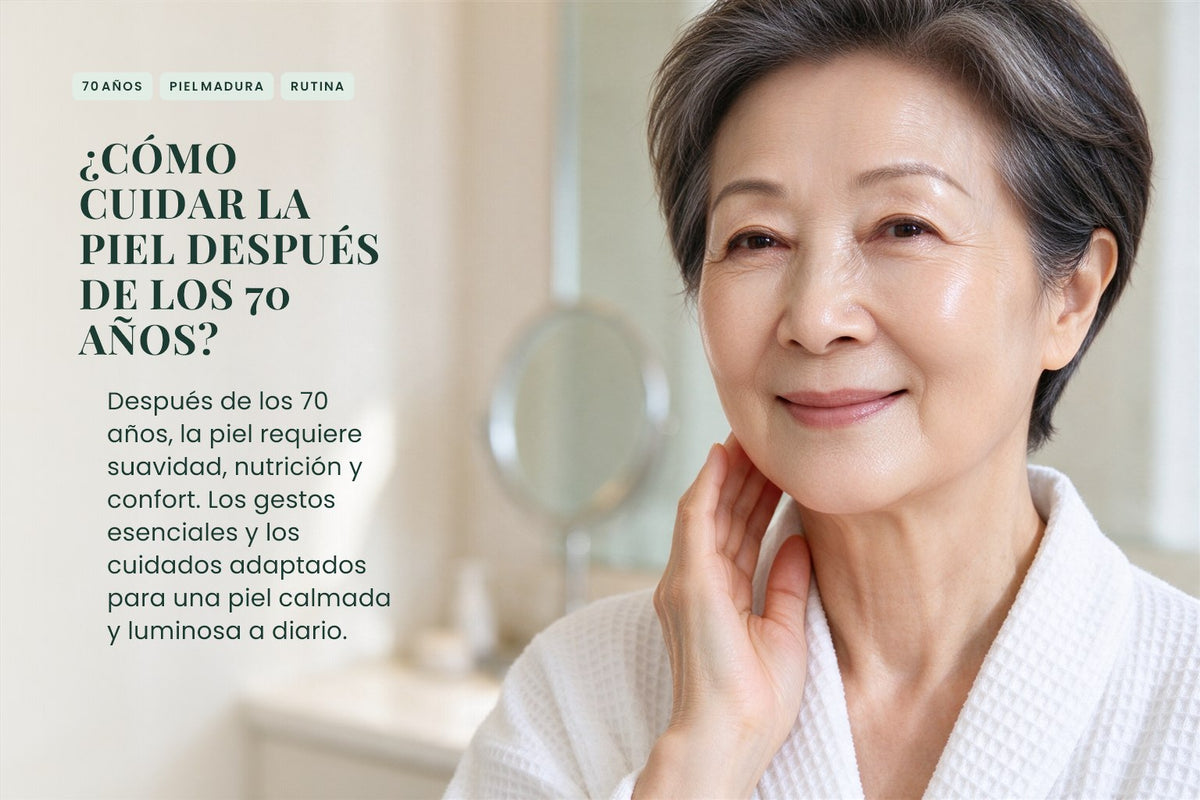 ¿Cómo cuidar la piel después de los 70 años?