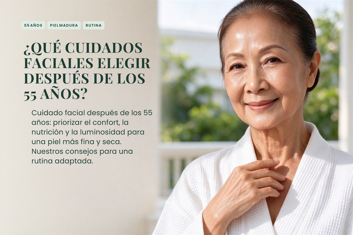 ¿Qué cuidados faciales elegir después de los 55 años?