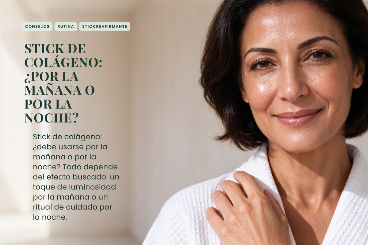 Stick de colágeno: ¿por la mañana o por la noche?