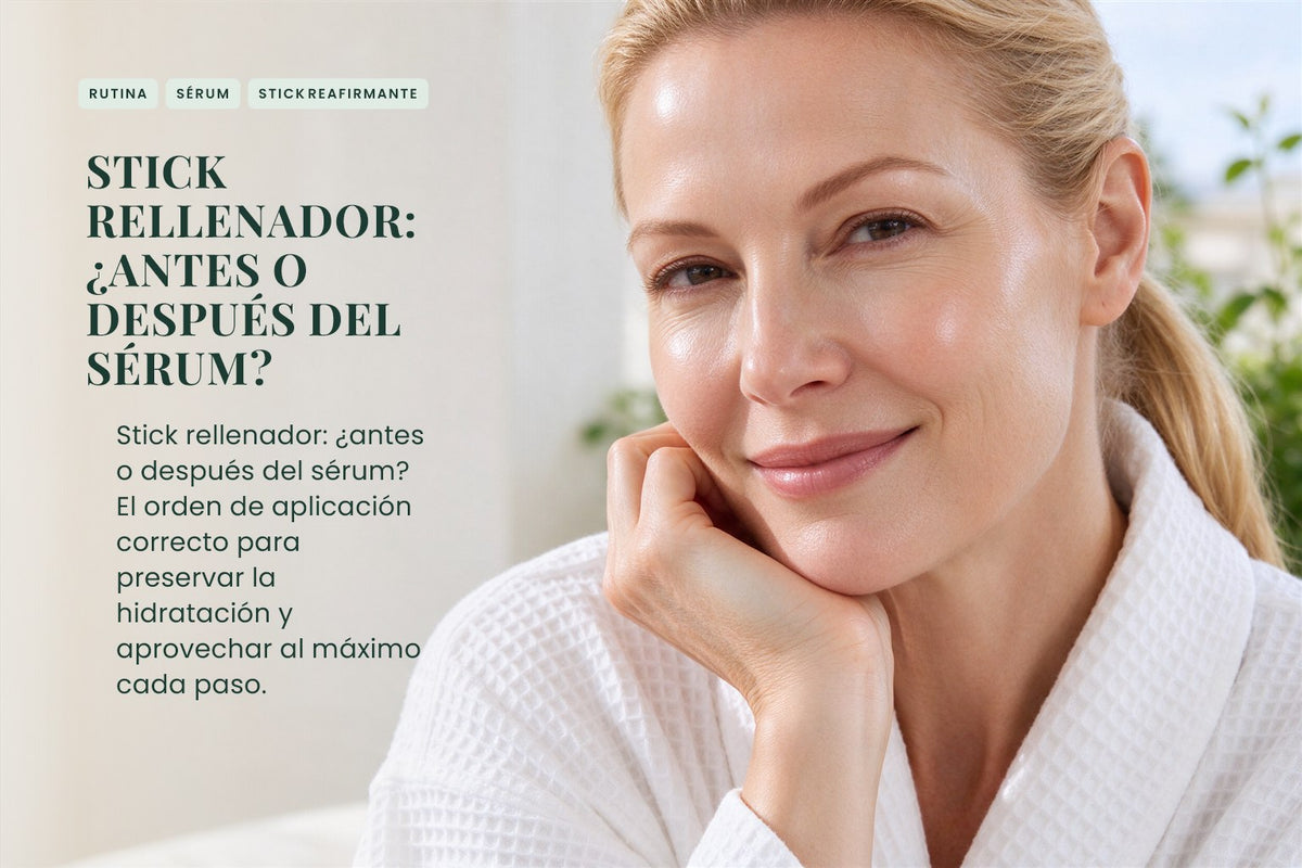 Stick rellenador: ¿antes o después del sérum?