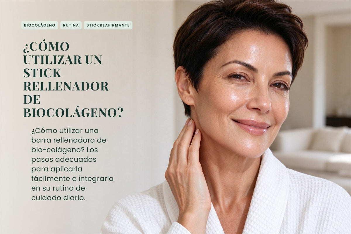 ¿Cómo utilizar un stick rellenador de biocolágeno?