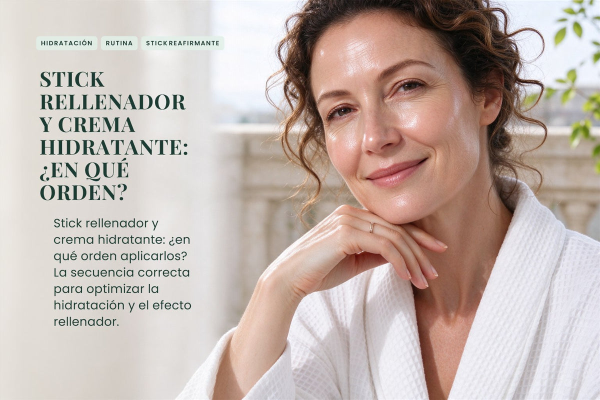 Stick rellenador y crema hidratante: ¿en qué orden?