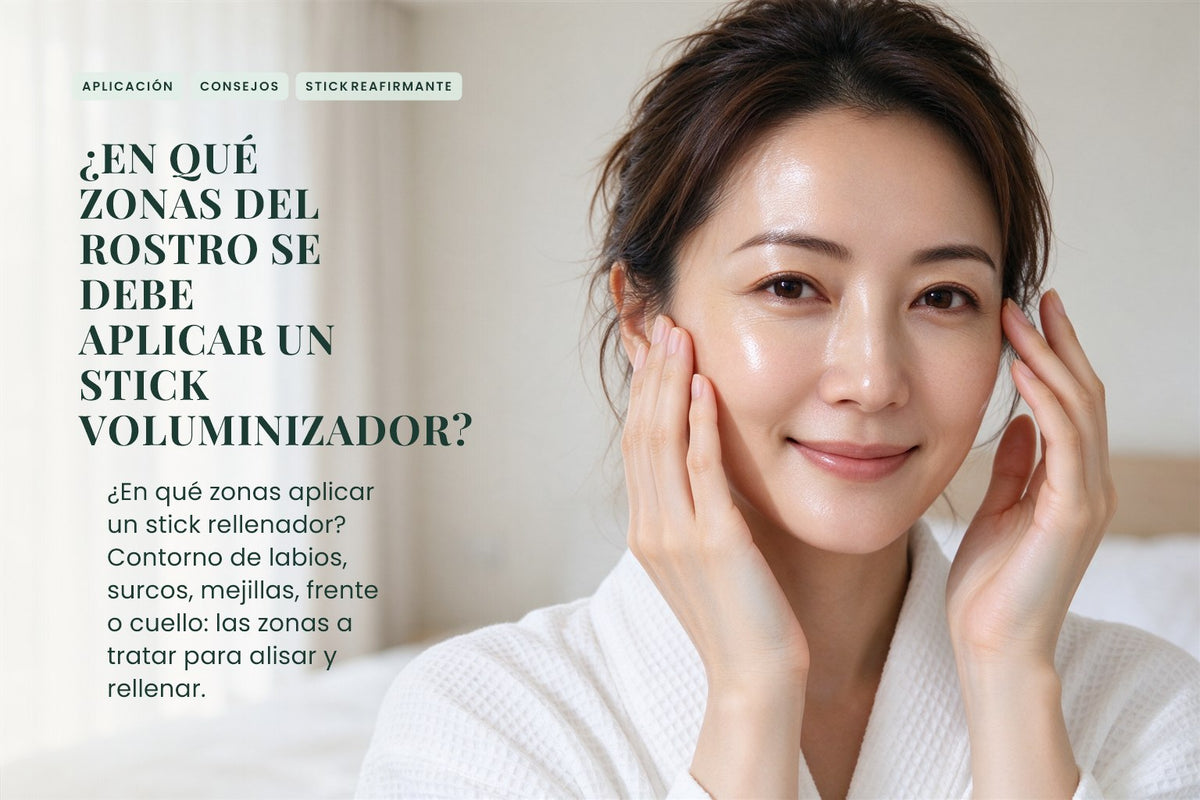 ¿En qué zonas del rostro se debe aplicar un stick voluminizador?