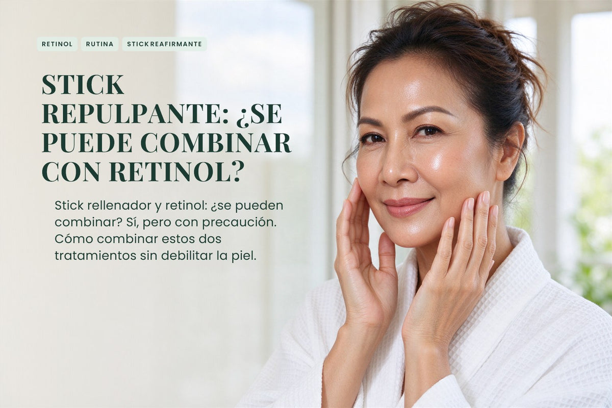 Stick repulpante: ¿se puede combinar con retinol?