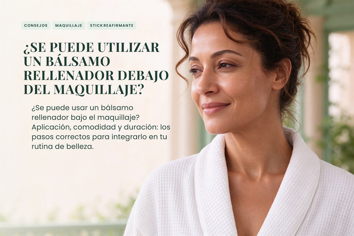 ¿Se puede utilizar un bálsamo rellenador debajo del maquillaje?